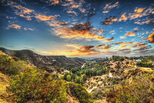 Bronson canyon in Los Angeles