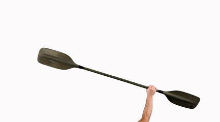  kayak  paddle  isolated on white
