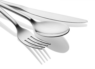 Fork spoon and knife