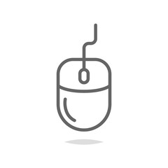 Mouse icon vector isolated