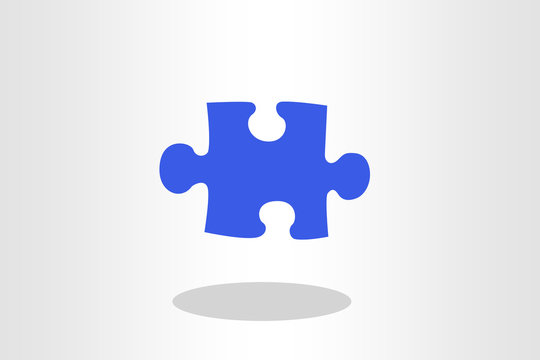 Illustration of puzzle piece against plain background