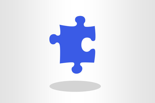 Illustration of puzzle piece against plain background