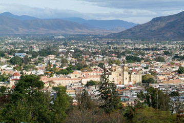 Fototapeta na wymiar View at Oaxaca city