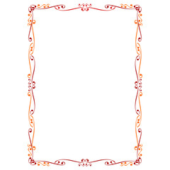 Naklejka premium Decorative frame and border
