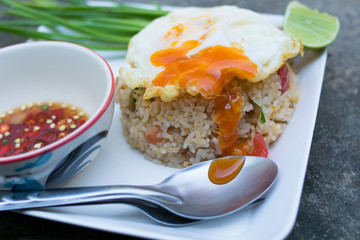 Fried rice with Fried egg