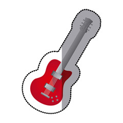 guitar music icon image, vector illustration design