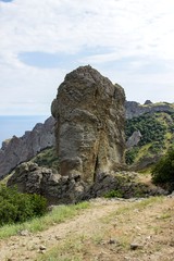 Elephant rock. Ancient Karadag volcano