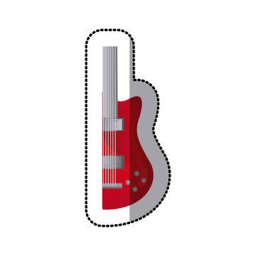 guitar music icon image, vector illustration design