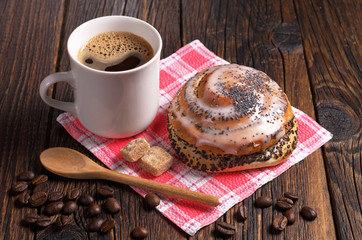 Coffee and bun