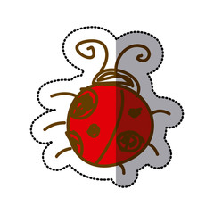 ladybug icon stock image, vector illustration design