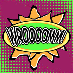 Pop art comic bubbles design, vector illustration