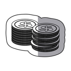 coin icon stock image, vector illustration design