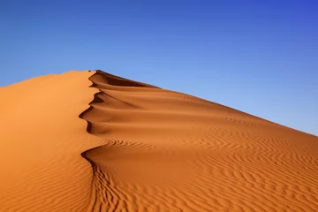 Selbstklebende Fototapete Sandige Wüste Sanddünen Marokko Wüste
