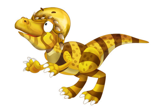 cartoon dinosaur - isolated - illustration for children