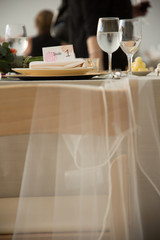 Bride's and Groom's Seats at Wedding Reception