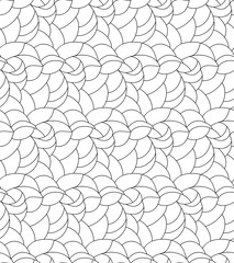Vector floral background of drawn lines