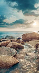Afwasbaar Fotobehang Artist KB Prachtig uitzicht op een tropische kustlijn