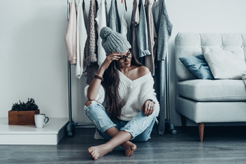 Naklejka premium Have nothing to wear again. 