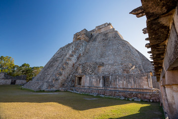 Uxmal, Mexico. Pyramid of the Magician.