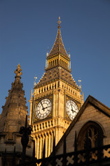 iconic Big Ben and Houses of Parliament, London