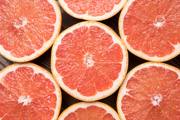Grapefruits background