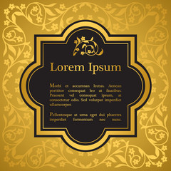 Background with floral ornament