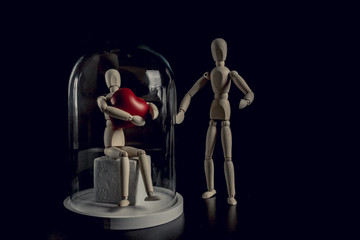 wooden mannequins' love