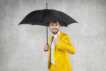 insurance agent under the umbrella
