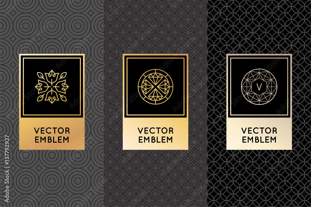 Aufkleber vector set of design elements