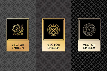 Fototapeta na wymiar Vector set of design elements