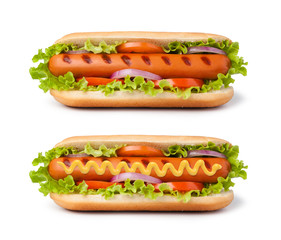 Hot dog with mustard