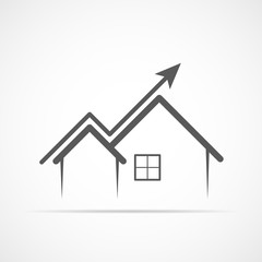 Abstract home icon. Vector illustration.
