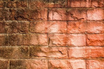 Red Brick grunge use for background.