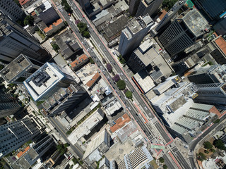 Top View of Consolacao Avenue, Sao Paulo, Brazil