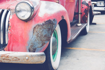 Abandoned  retro car