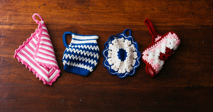 Crochet pot cloth