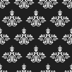 Classic seamless vector black and white pattern. Traditional orient ornament. Classic vintage background