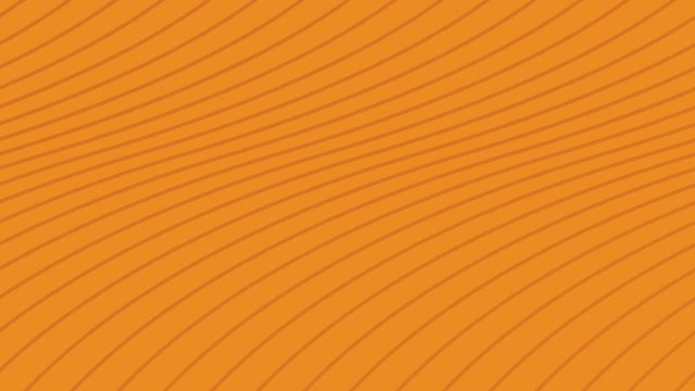 Flat orange curves background seamless loop for your text or logo. Animation Lines background. Abstract motion background with stripes. cartoon background. full hd and 4k