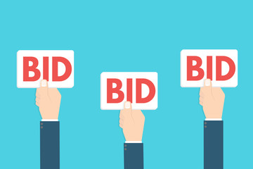 bid sign
