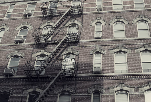 New York city. Building vintage. Old style image