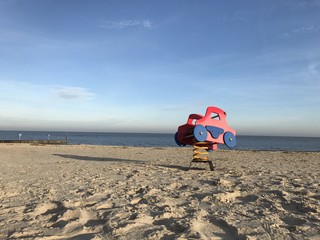 Obraz premium Auto am Strand