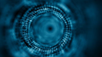 Time tunnel, computer generated abstract fractal background