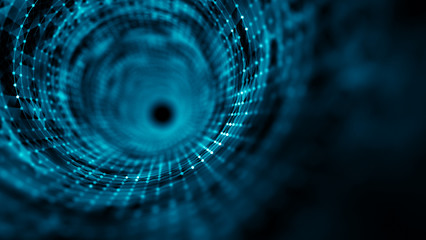 Time tunnel, computer generated abstract fractal background