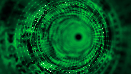 Time tunnel, computer generated abstract fractal background