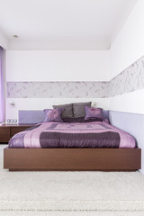 Purple bedroom design