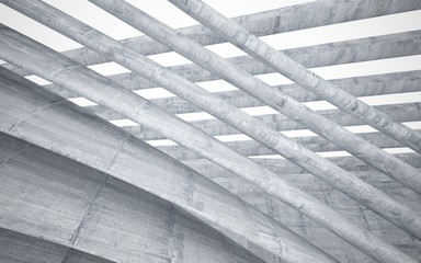 Obraz premium Empty dark abstract and concrete smooth interior. Architectural background. 3D illustration and rendering