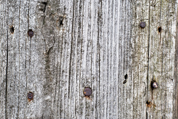 Old wooden boards with nails. Background..