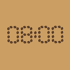 Alarm with coffee beans