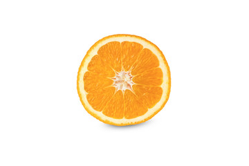 fresh orange isolated on white background