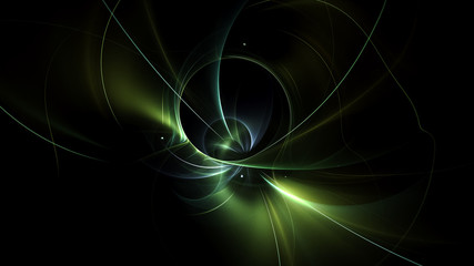 3D rendering abstract fractal light background